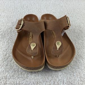 Birkenstock Gizeh Big Buckle Oiled Nubuck Leather 39 Eur